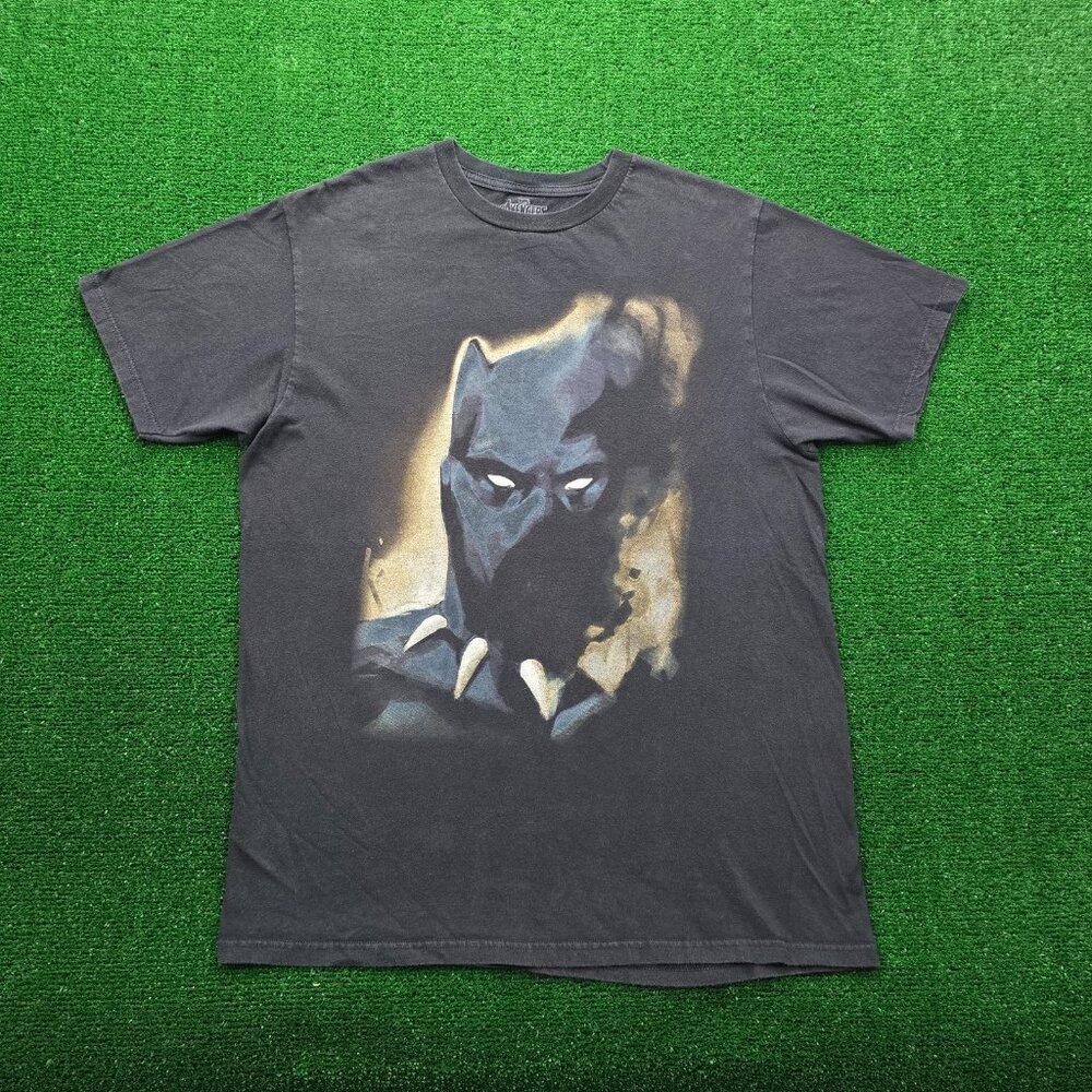 Marvel Black Panther Tshirt Mens Large Black Short Sleeve Wakanda‎ Graphic Print